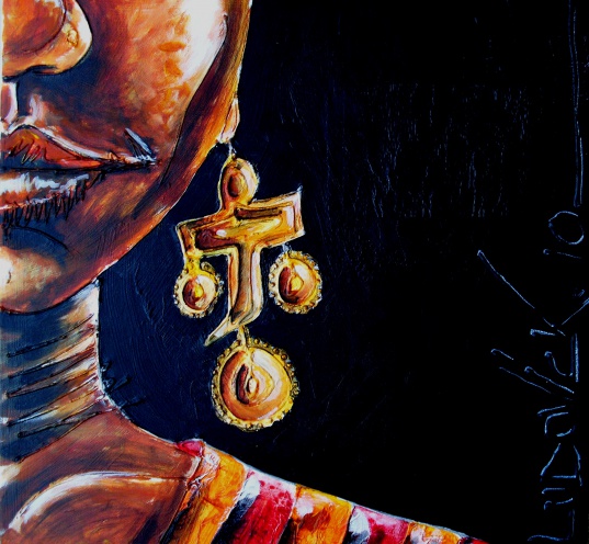 Le bijou d'Aissata (2010) 50x50cm 